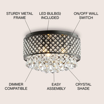 Evelyn Crystal Drops/Metal - JONATHAN Y